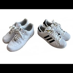 Nike AF1 And ADIDAS Superstar bundle